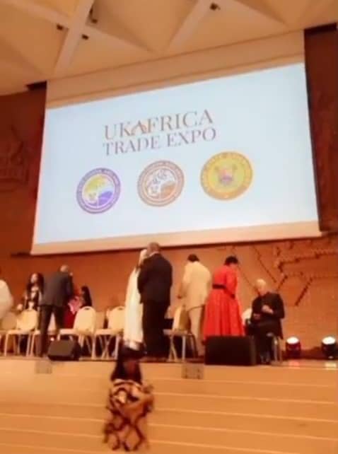 Delegates on stage at the U.K. African Trade Expo in London