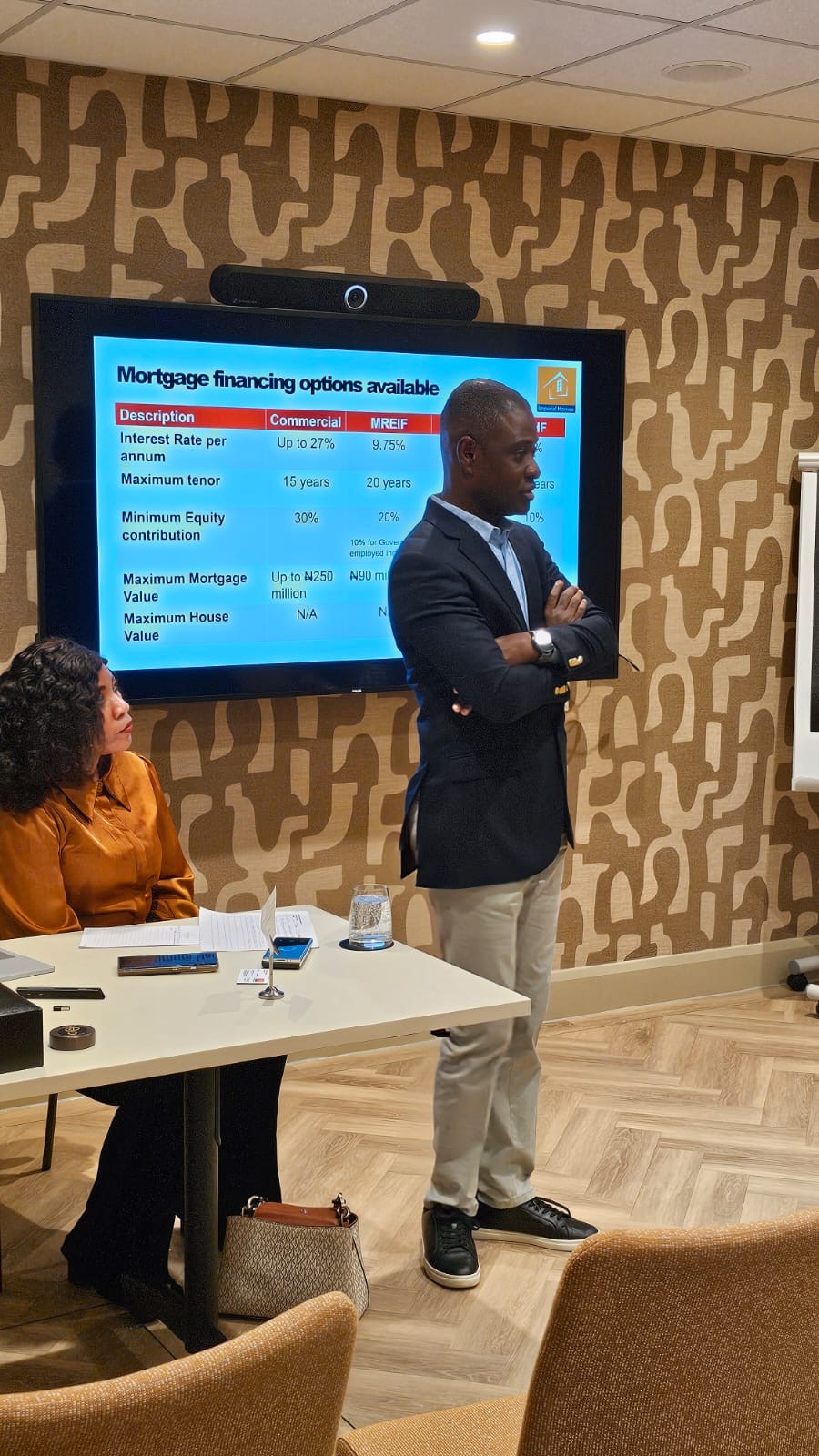 Presentation of mortgage financing options available for buying a home in Nigeria